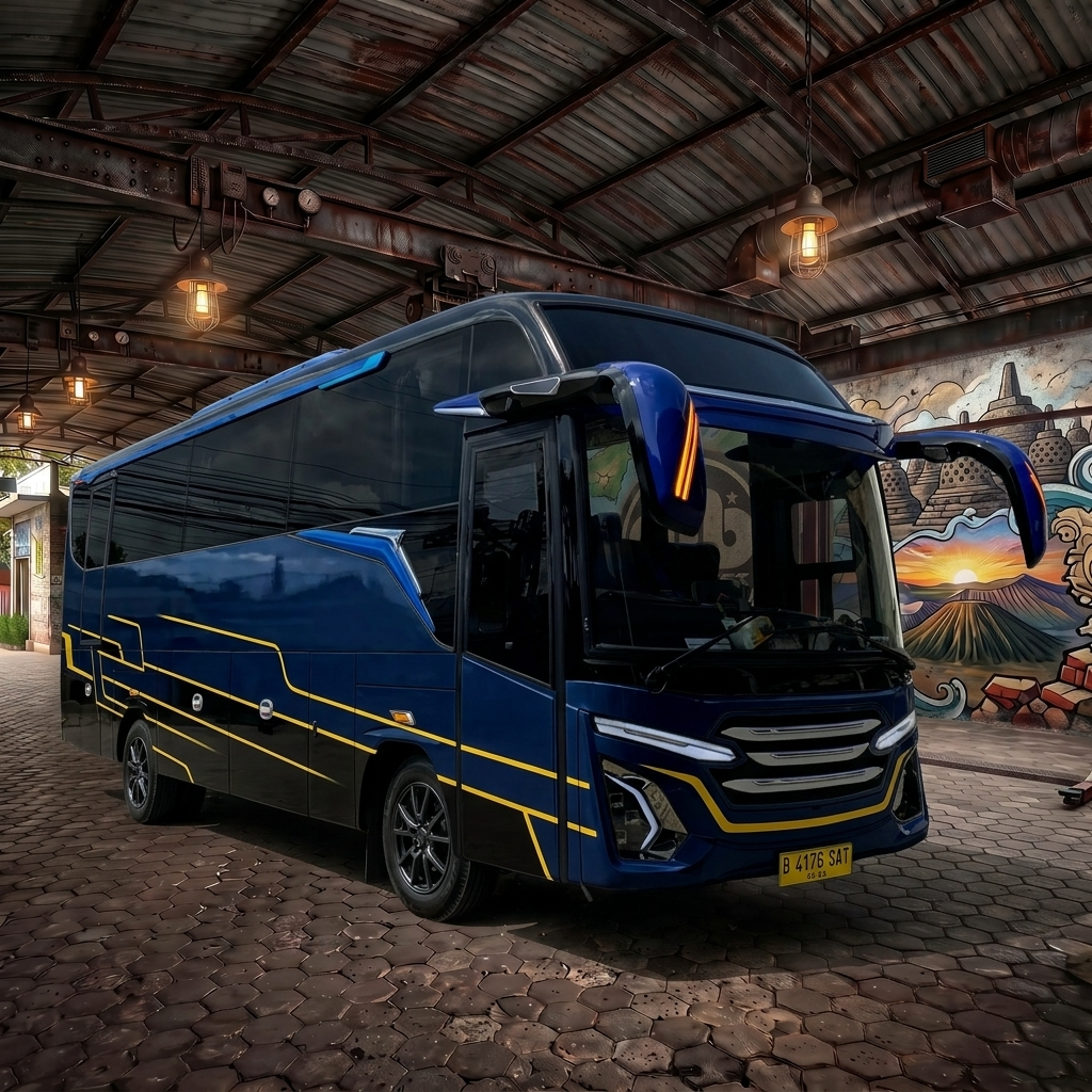 Sewa Mobil Hino Medium Bus DMB Indonesia