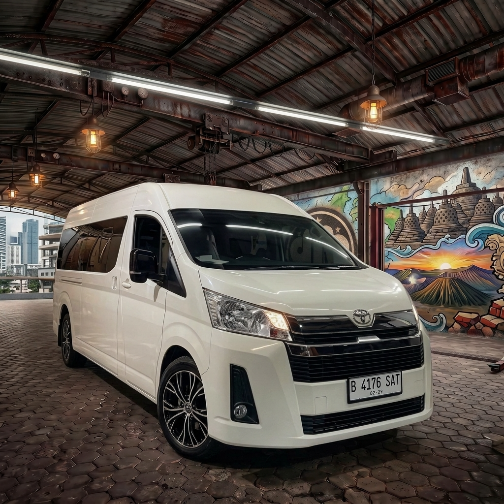 Sewa Mobil Toyota Hiace Premio DMB Indonesia