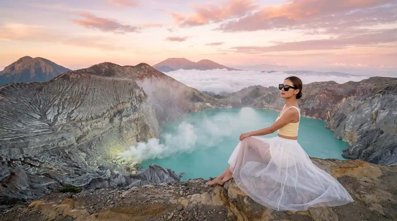 Kawah Ijen Blue Fire Phenomenon & Turquoise Lake Tour